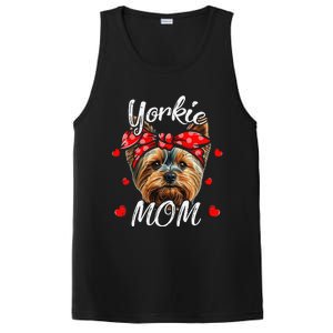 Yorkshire Terrier Dog Mom Yorkie MomFunny Mothers Day PosiCharge Competitor Tank