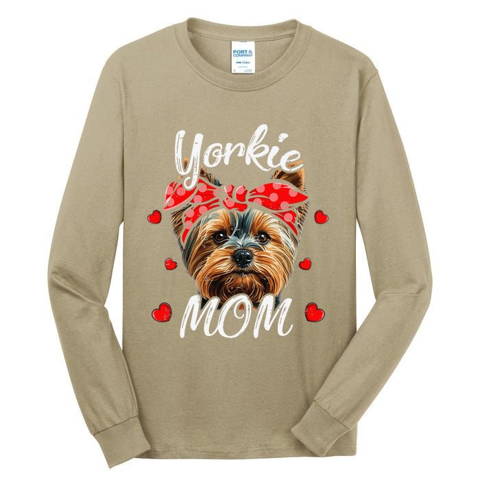 Yorkshire Terrier Dog Mom Yorkie MomFunny Mothers Day Tall Long Sleeve T-Shirt