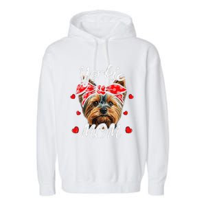 Yorkshire Terrier Dog Mom Yorkie MomFunny Mothers Day Garment-Dyed Fleece Hoodie