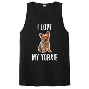 Yorkshire Terrier Dog Owner Gift I Love My Yorkie Gift PosiCharge Competitor Tank