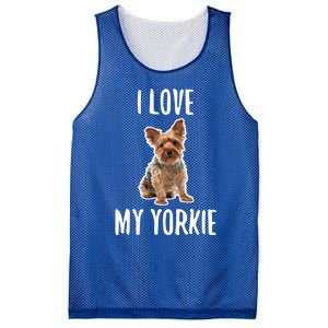 Yorkshire Terrier Dog Owner Gift I Love My Yorkie Gift Mesh Reversible Basketball Jersey Tank