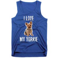 Yorkshire Terrier Dog Owner Gift I Love My Yorkie Gift Tank Top