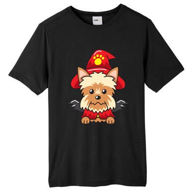 Yorkshire Terrier Dog With Halloween Costume Tall Fusion ChromaSoft Performance T-Shirt