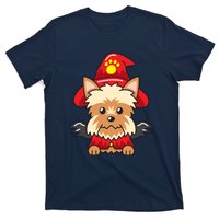 Yorkshire Terrier Dog With Halloween Costume T-Shirt