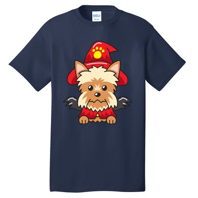 Yorkshire Terrier Dog With Halloween Costume Tall T-Shirt