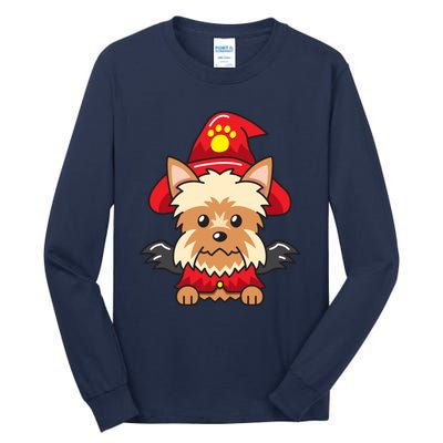 Yorkshire Terrier Dog With Halloween Costume Tall Long Sleeve T-Shirt