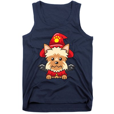 Yorkshire Terrier Dog With Halloween Costume Tank Top