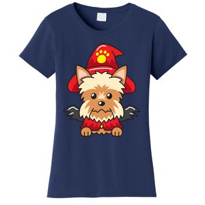 Yorkshire Terrier Dog With Halloween Costume Women's T-Shirt