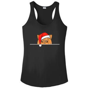 Yorkshire Terrier Dog Christmas Meaningful Gift Ladies PosiCharge Competitor Racerback Tank