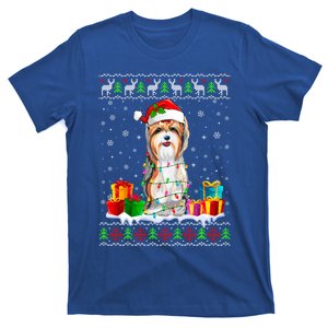 Yorkshire Terrier Dog Ugly Christmas Santa Hat Xmas Dog Funny Gift T-Shirt