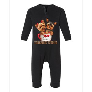 Yorkshire Terrier Dog Lover Gifts Yorkie Infant Fleece One Piece