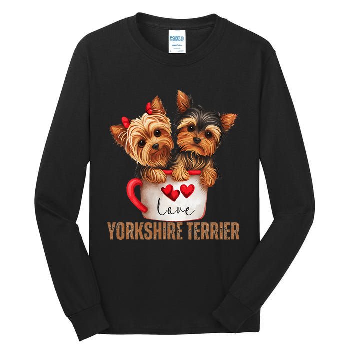 Yorkshire Terrier Dog Lover Gifts Yorkie Tall Long Sleeve T-Shirt