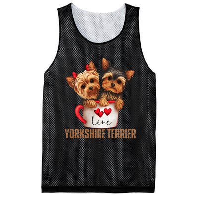 Yorkshire Terrier Dog Lover Gifts Yorkie Mesh Reversible Basketball Jersey Tank