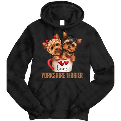 Yorkshire Terrier Dog Lover Gifts Yorkie Tie Dye Hoodie