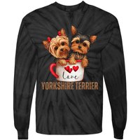 Yorkshire Terrier Dog Lover Gifts Yorkie Tie-Dye Long Sleeve Shirt