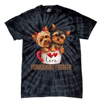 Yorkshire Terrier Dog Lover Gifts Yorkie Tie-Dye T-Shirt