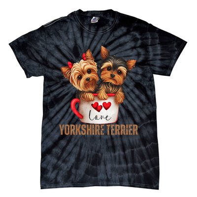 Yorkshire Terrier Dog Lover Gifts Yorkie Tie-Dye T-Shirt