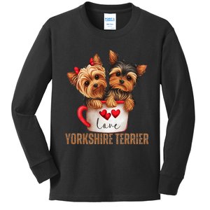 Yorkshire Terrier Dog Lover Gifts Yorkie Kids Long Sleeve Shirt