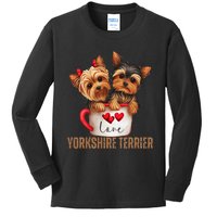 Yorkshire Terrier Dog Lover Gifts Yorkie Kids Long Sleeve Shirt