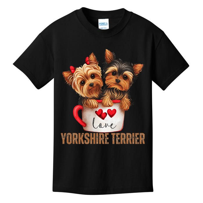 Yorkshire Terrier Dog Lover Gifts Yorkie Kids T-Shirt