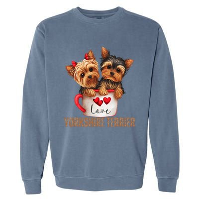 Yorkshire Terrier Dog Lover Gifts Yorkie Garment-Dyed Sweatshirt