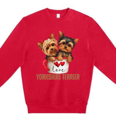 Yorkshire Terrier Dog Lover Gifts Yorkie Premium Crewneck Sweatshirt