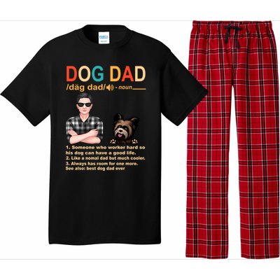 Yorkshire Terrier Dog Dad Definition For Daddy Fathers Day Gift Pajama Set