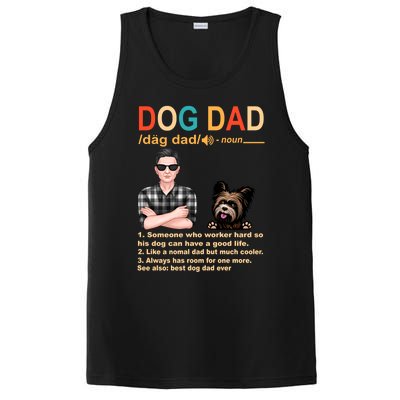 Yorkshire Terrier Dog Dad Definition For Daddy Fathers Day Gift PosiCharge Competitor Tank