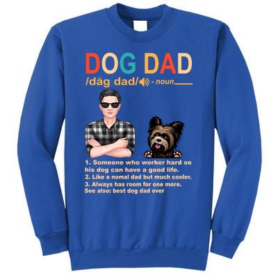 Yorkshire Terrier Dog Dad Definition For Daddy Fathers Day Gift Sweatshirt