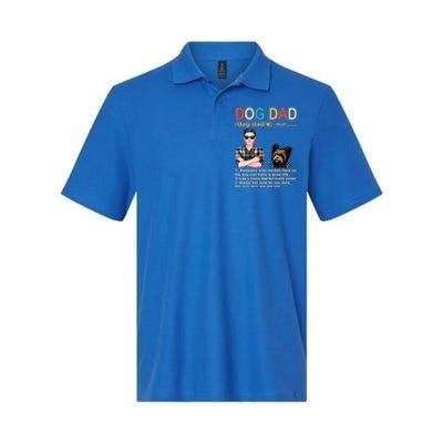 Yorkshire Terrier Dog Dad Definition For Daddy Fathers Day Gift Softstyle Adult Sport Polo