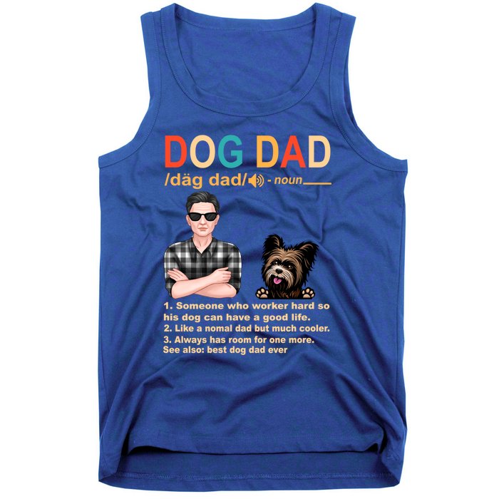 Yorkshire Terrier Dog Dad Definition For Daddy Fathers Day Gift Tank Top