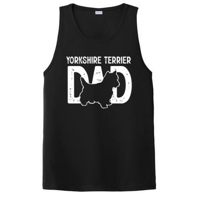 Yorkshire Terrier Dog Lover Funny Cute Puppy Dad Father Gift PosiCharge Competitor Tank