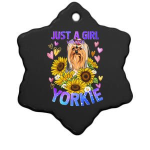 Yorkshire Terrier Dog Lover Funny Cute Puppy Gift Ceramic Star Ornament