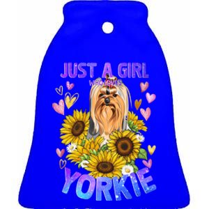 Yorkshire Terrier Dog Lover Funny Cute Puppy Gift Ceramic Bell Ornament