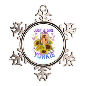 Yorkshire Terrier Dog Lover Funny Cute Puppy Gift Metallic Star Ornament