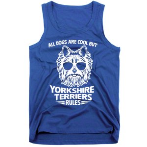 Yorkshire Terrier Dog Rule Funny Cute Christmas Puppy Lover Meaningful Gift Tank Top