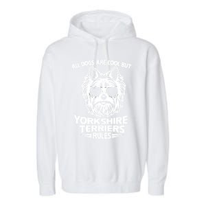 Yorkshire Terrier Dog Rule Funny Cute Christmas Puppy Lover Meaningful Gift Garment-Dyed Fleece Hoodie