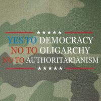 Yes To Democracy No To Oligarchy Bernie Sanders Quote Legacy Tie Dye Trucker Hat