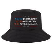 Yes To Democracy No To Oligarchy Bernie Sanders Quote Cool Comfort Performance Bucket Hat