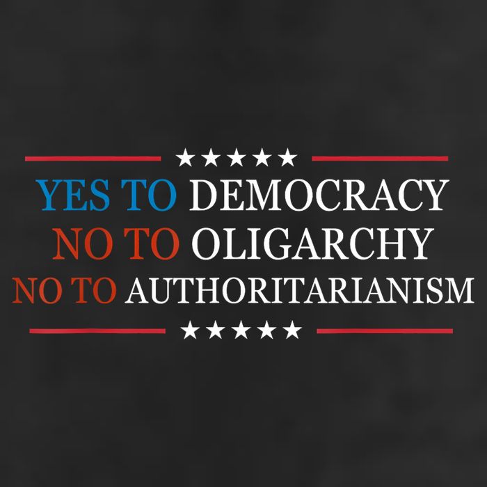 Yes To Democracy No To Oligarchy Bernie Sanders Quote Cool Comfort Performance Bucket Hat