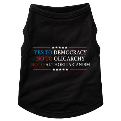 Yes To Democracy No To Oligarchy Bernie Sanders Quote Doggie Tank