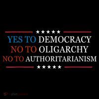 Yes To Democracy No To Oligarchy Bernie Sanders Quote 7-Panel Snapback Hat