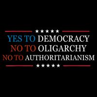 Yes To Democracy No To Oligarchy Bernie Sanders Quote 16 in Basic Backpack