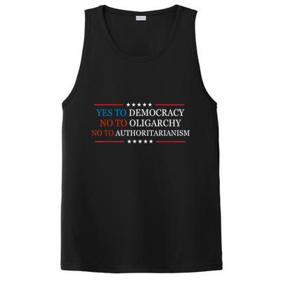 Yes To Democracy No To Oligarchy Bernie Sanders Quote PosiCharge Competitor Tank