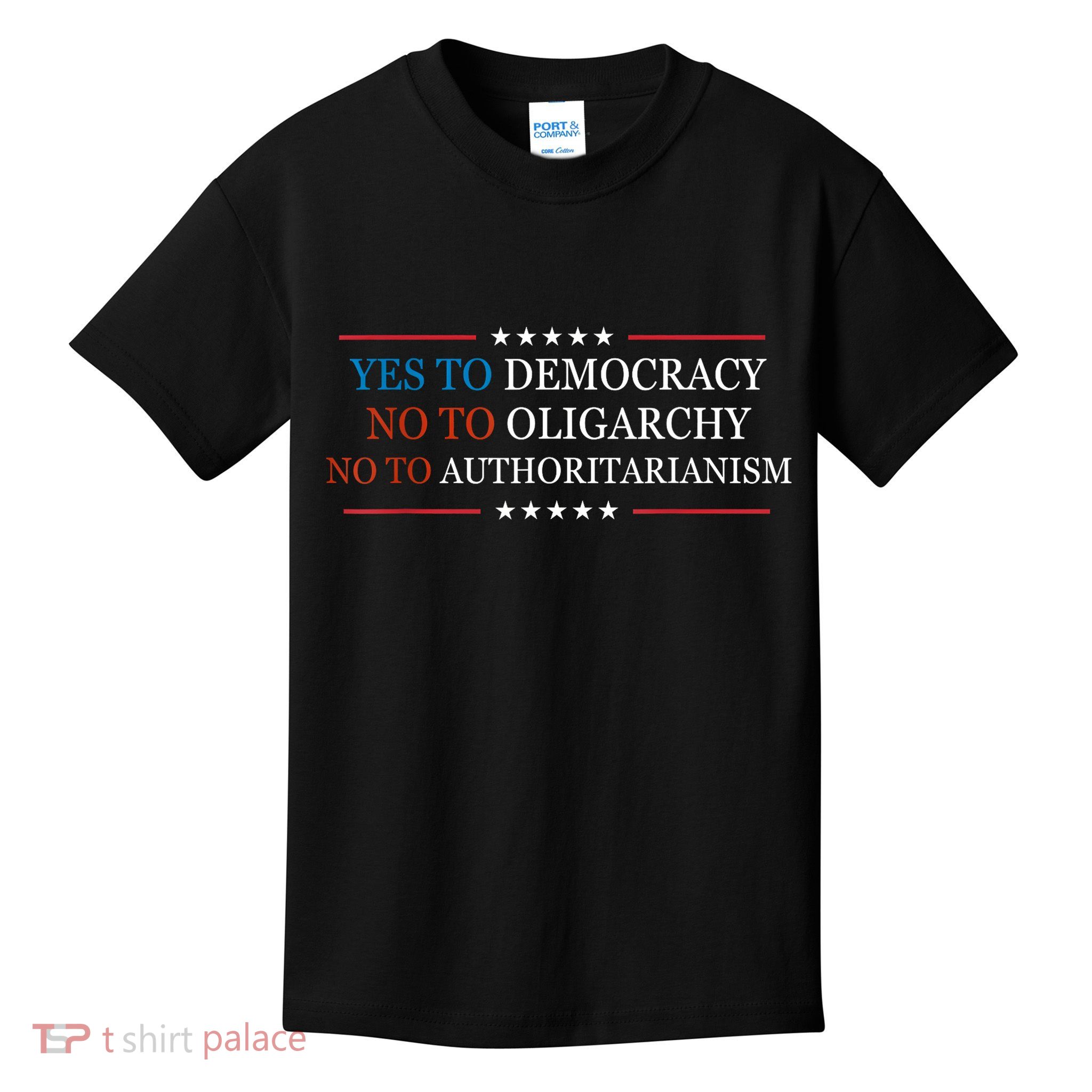 Yes To Democracy No To Oligarchy Bernie Sanders Quote Kids T-Shirt