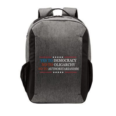 Yes To Democracy No To Oligarchy Bernie Sanders Quote Vector Backpack