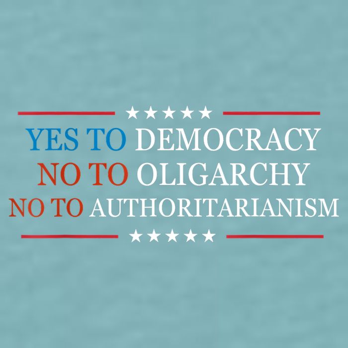 Yes To Democracy No To Oligarchy Bernie Sanders Quote Sueded Cloud Jersey T-Shirt