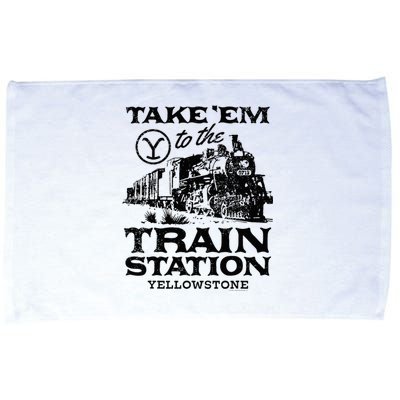 Yellowstone Take Em To The Train Station Microfiber Hand Towel