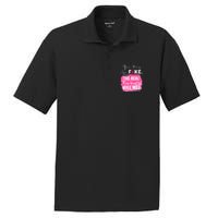 Yes They're Fake Pink Ribbon Breast Cancer Survivor PosiCharge RacerMesh Polo