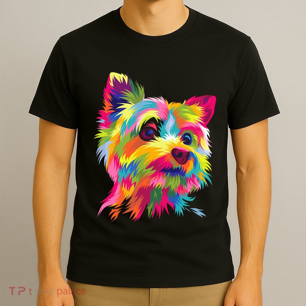 Yorkshire Terrier Funny Yorkie Pop Art Popart Dog Gift T-Shirt